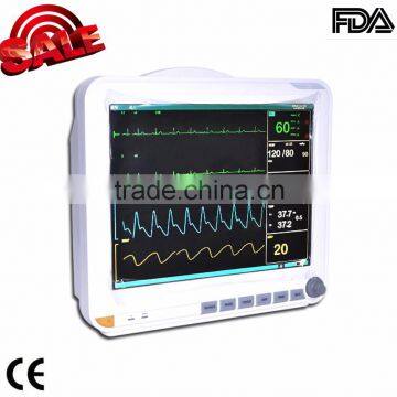 2015 new 15-inch 6-Parameter Patient Monitor ambulance monitor