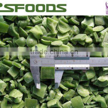 IQF frozen green Pepper cube/dice/whole/slice