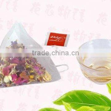 Pyramid tea bags(6*6cm with OEM tag)