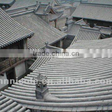 ceramic Chinese style asian roof unglazed tiles for temple