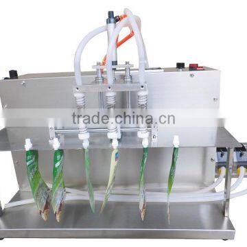 Electric Digital Control 6L Flow Rate 3 Nozzles Spout Bag Filling Machine For Spice Water photo-2