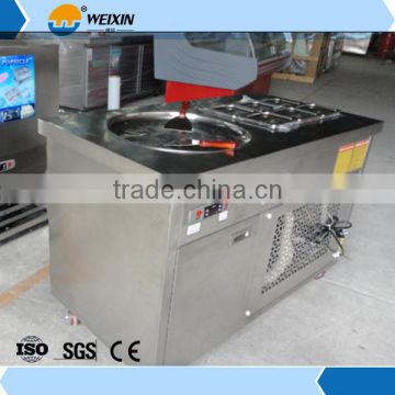 Factory Supply 2+10 Flat Pan Thailand Fried Ice Cream Roll Machine Price for Sale