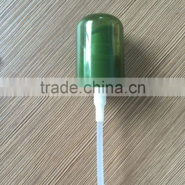 Plastic cream pump with over cap