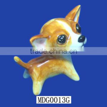 Hand Made Vintage Ceramic Dog Figurine Chihuahua Dog