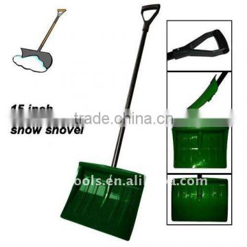 Plastic snow shovel