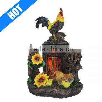 handmade painted rooster electric wholesale oil lamp burner for sale