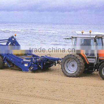 best price hydraulic operating beach sand cleaner beach sweeper with bucket