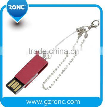 Colorful Metal USB Flash Drive 8GB with lanyard keychain