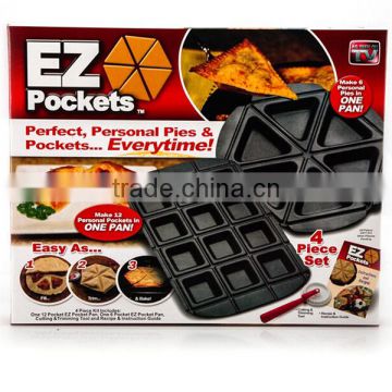 As seen on tv EZ pockets baking pie pan non stick pie pan