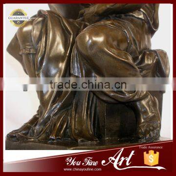 Life Size Sitting Bronze Moses Statue With Book photo-6