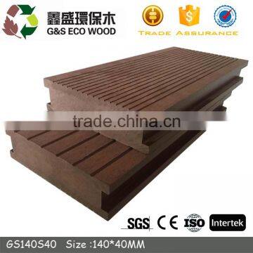 Solid Wood Plastic Composite HDPE Wpc Flooring Durable Outdoor Anti-slip Wpc Decking