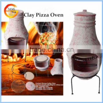 clay wood pizza oven for garden decor