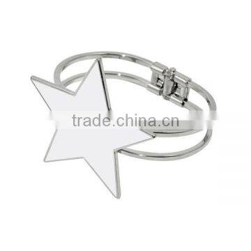 Wholesale Cheap Personalised Fashion Silver Color 316 Custom Sublimation Stainless Steel Bracelet For DIY