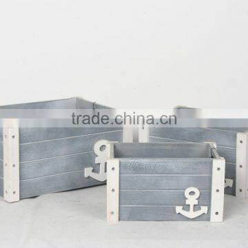 Vintage Antique Wooden Apple Crates Wood Storage Box With Handle Wholesale photo-4