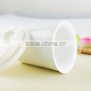 Christmas Wholesale Cheap Double Wall Ceramic Tumblers, Travel Coffee Mug With Silicone Lid photo-5