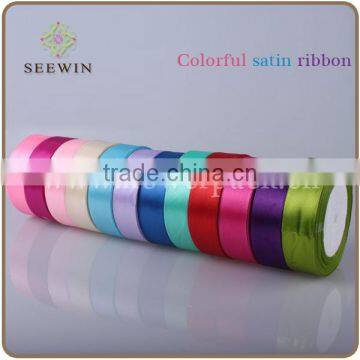 100% single double polyester satin ribbon for gift packing