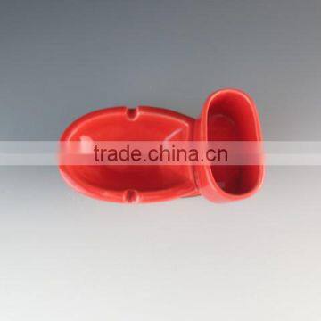 Stock Cheap Ceramic Craft Glazed Ashtray Toilet Shape photo-4