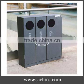 Arlau metal steel street waste segregation dustbin