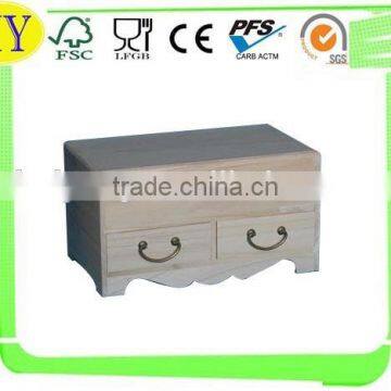Decorative Small Wood Cabinet With Drawers photo-2
