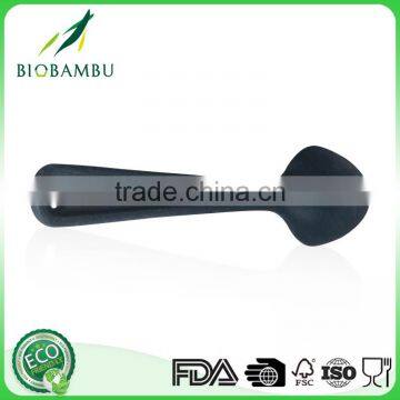 Eco Friendly Colour Bamboo Fiber Eating Spoon Bamboo Fiber Soup Spoon photo-2