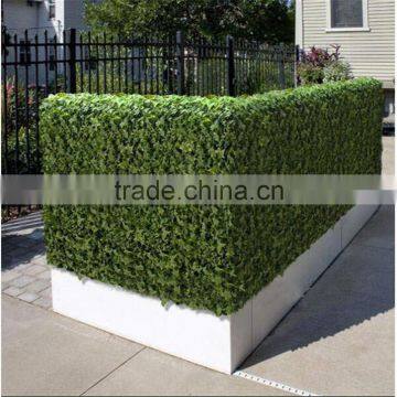 artificial plastic wihte planter artificial boxwood hedge fence