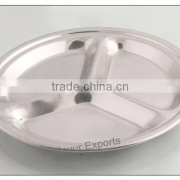 Stainless Steel Mess Tray - 3 in 1