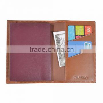 Wholesale Custom Passport Cover Holder Genuine Leather Rfid Passport Holder