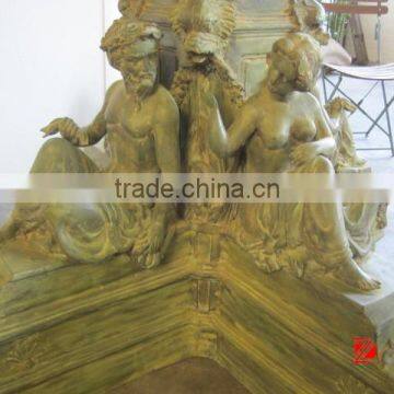 Ancient Lady Bronze Fountain With Mucial Boys Statue photo-3