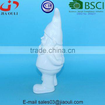 Table Centerpieces Christmas Decorations White Ceramic Santa Claus photo-5