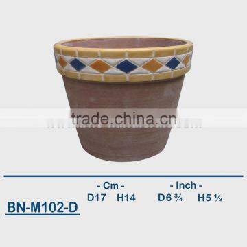 Vietnamese Ceramic Hand Carved Mini Flower Pot BN-M102-A photo-4