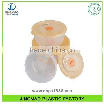 PP Round Shape Best Selling Plastic Food Container Set