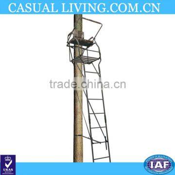 Aluminum hunting tree ladder stand with legs