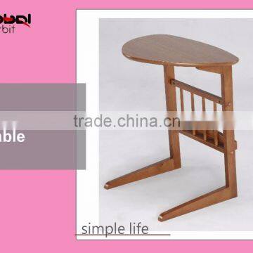 Home Furniture Round Shape Wooden End Tea Table Round High Coffee Table photo-5