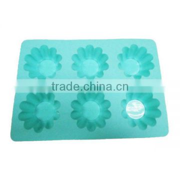 SS4103 silicone flower shaped cake baking pan