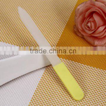 High Quality Dull Polish Glass and Silicone Handle Finger Nail File photo-3