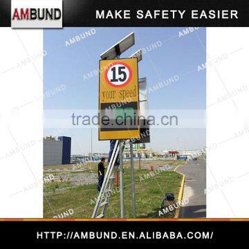 Solar Solar Power Speed Radar Sign LED Display Speed Limit Sign Warning Detector Radar Speed Sign photo-2