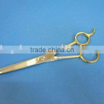 Hair Scissors,6"HAIR SCISSORS WITH GOLDEN PLATING HANDLE