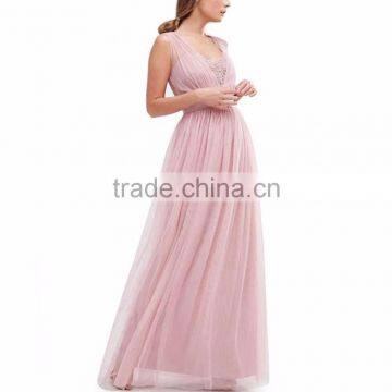 Women sexy fashion design direct manufacturer sleeveless chiffon maxi dress chiffondress cape for evening