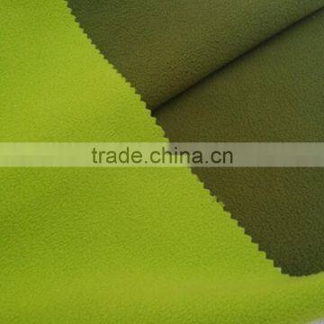 Army Green 144F/100D One Side Anti-pilling Polar Fleece Bond Deep Green Polar Fleece for Outdoor Clothing photo-4