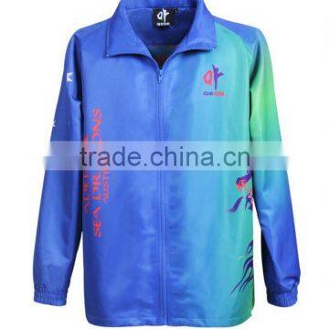 sublimation track jacket training top