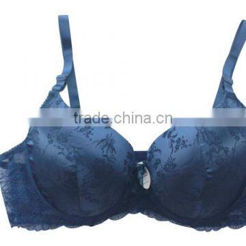 New! Ladies fashion jacquard lace push up bra