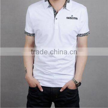 China Factory 100% Polyester Polo T-shirt Men's With Fake Pocket Color Combination Polo Shirts photo-6