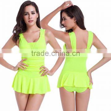 Swimdress Bathing Suits Ladies Skirted Swimsuits Swimming Costumes photo-3
