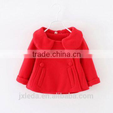 Girls Stylish Design Fleece Bowknot Coat in Spring photo-2