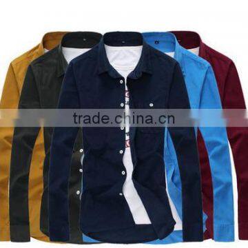 In 2015 the New Corduroy Shirt Cotton Corduroy Man's Shirt Fashion Long-sleeved Shirt Corduroy Free Shipping photo-3