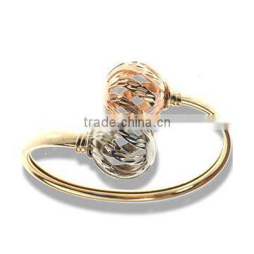 Three Tone Flexible Bangles, Gold Plated Bangle, Machine cut Bangle, fashionable bangle, Jewelry Manufacturers