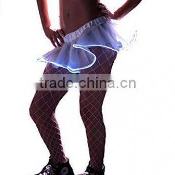 Adult Rave EL Wire Tutu Organza Tutu LED Party Dance Skirt Light Up Petticoat photo-3