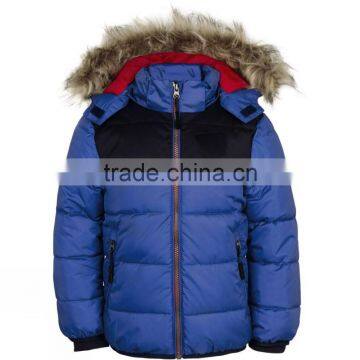 Kids Water Resistant Fabric Insulated Padding Winter Jacket