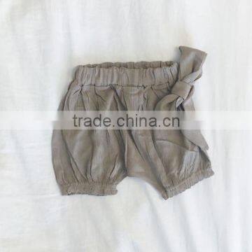 Baby Clothes OEM ODM Service Linen Fabric Garments Harem Pants Shorts photo-5