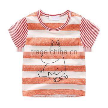 Fancy Design Printing Stripe T-shirt for Kids photo-2